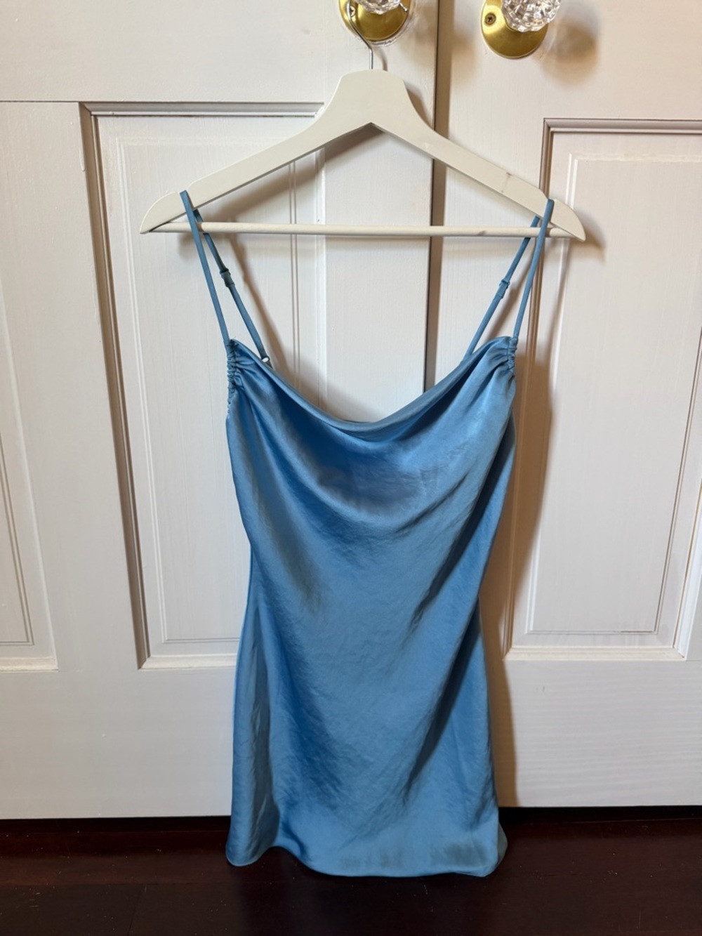 Wilfred Slip Dress in Dusty Blue